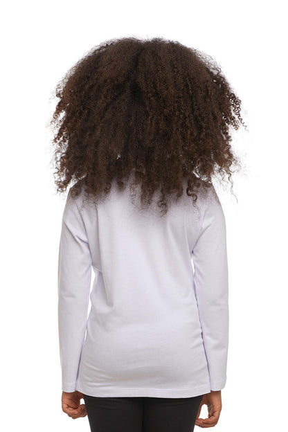 White Unisex Crew Neck Long Sleeve T-Shirt