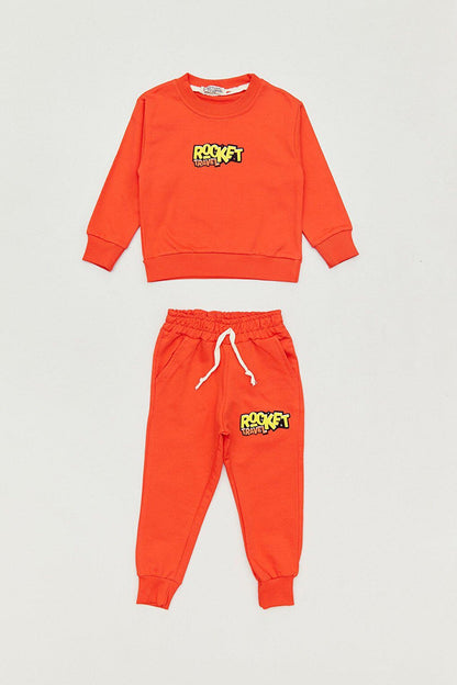 Rocket Travel Written Boy's Tracksuit Set