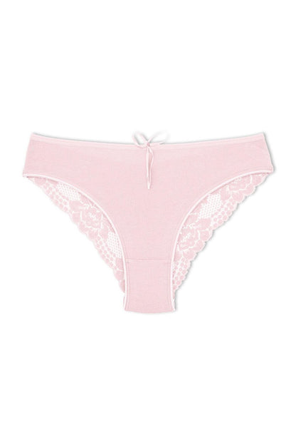 Cotton Lace Back Women's Panties 10pcs