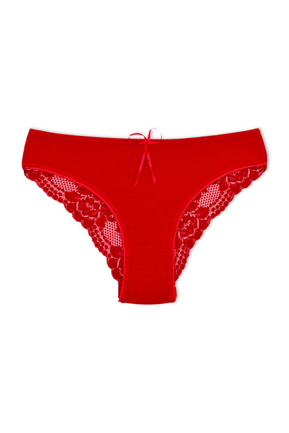 Cotton Lace Back Women's Panties 10pcs