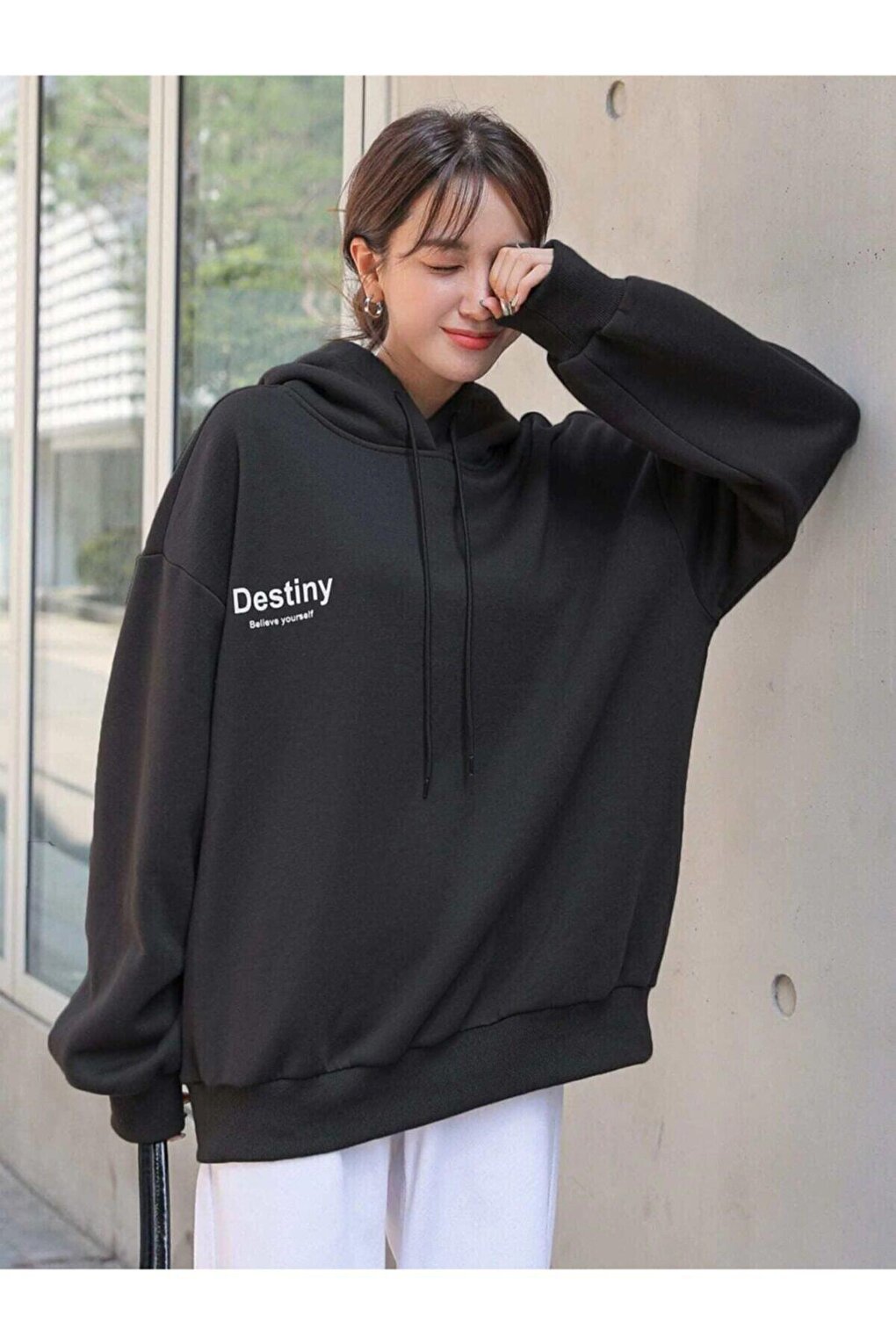 DESTINY DESIGN Printed Sweatshirt BLACK