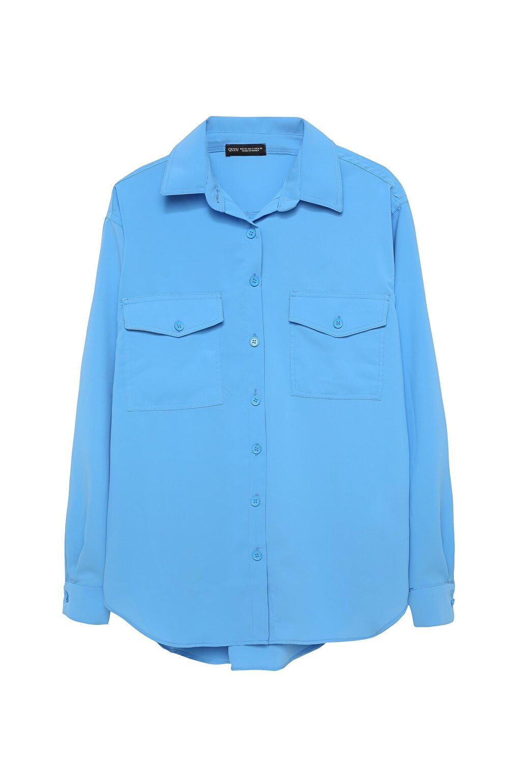 Double Pocket Shirt Blue