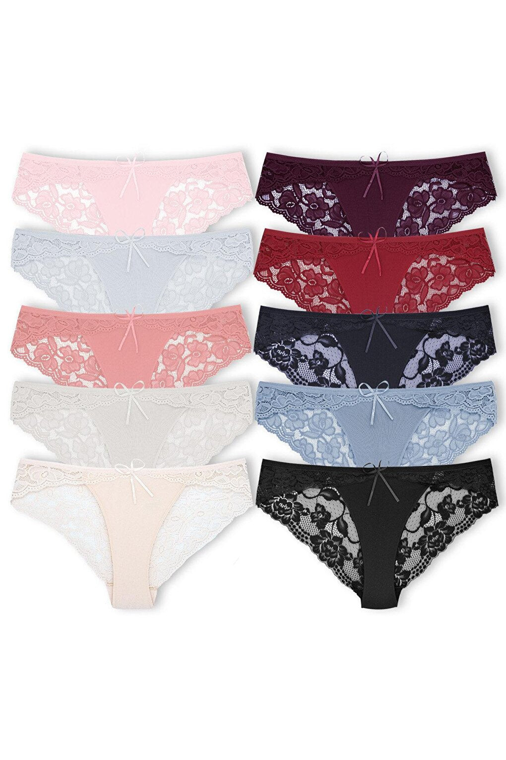 Lace Front Cotton Panties