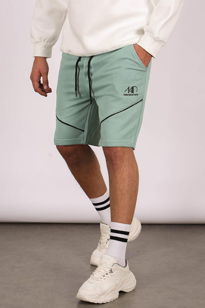 Green Men's Regular Fit Shorts 5401