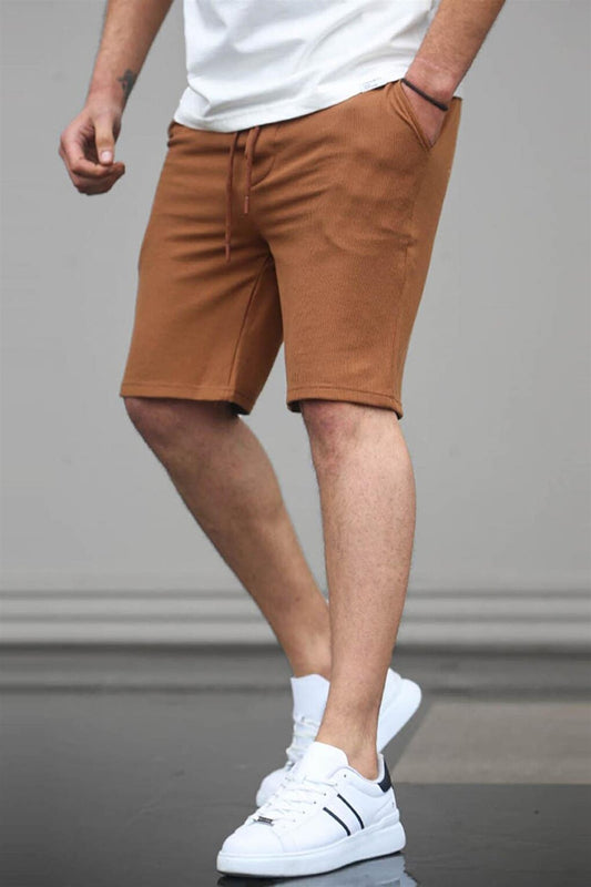 Brown Basic Men's Shorts 5438