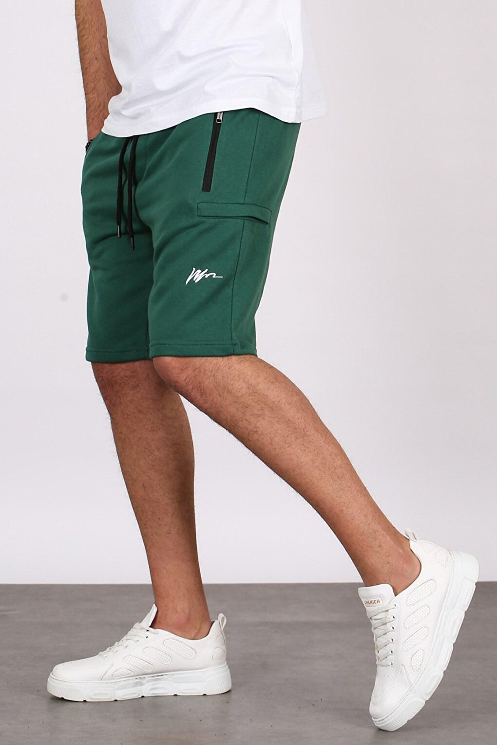 Green Capri Shorts 5443