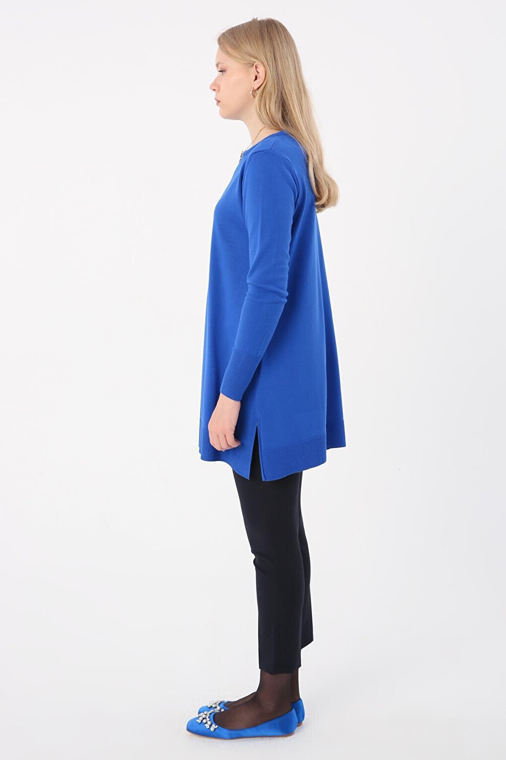 Saks Crew Neck Knitwear Tunic