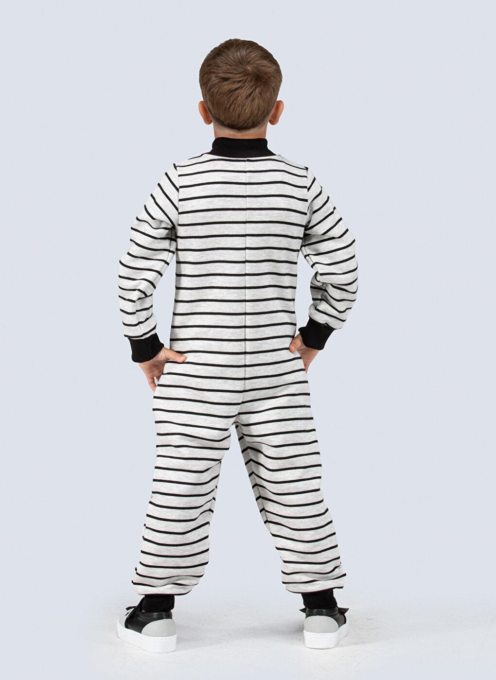 LupiaKids Striped Space Boy's Jumpsuit LP-22WIN-078