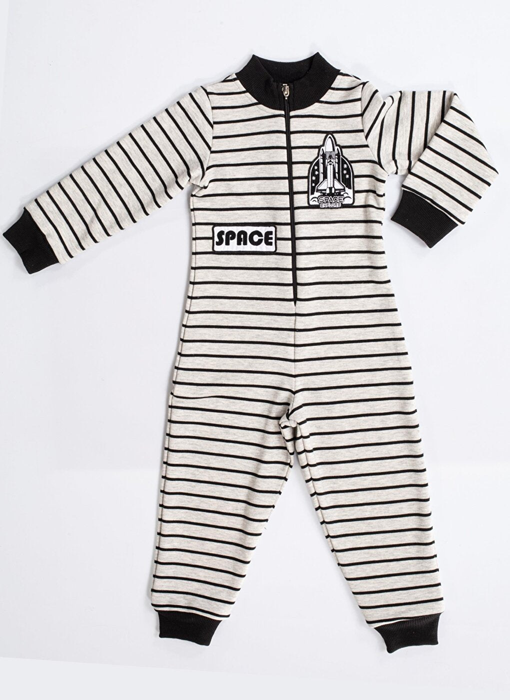 LupiaKids Striped Space Boy's Jumpsuit LP-22WIN-078