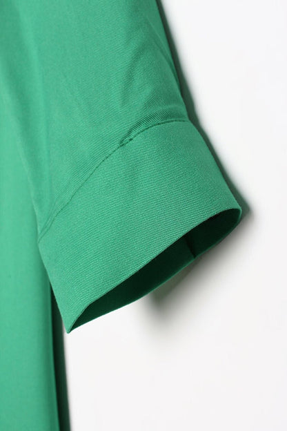 Grass Green Hidden Placket Shirt Tunic