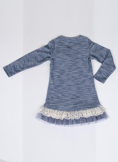 Lace Flared Girl's Dress LP-22WIN-073