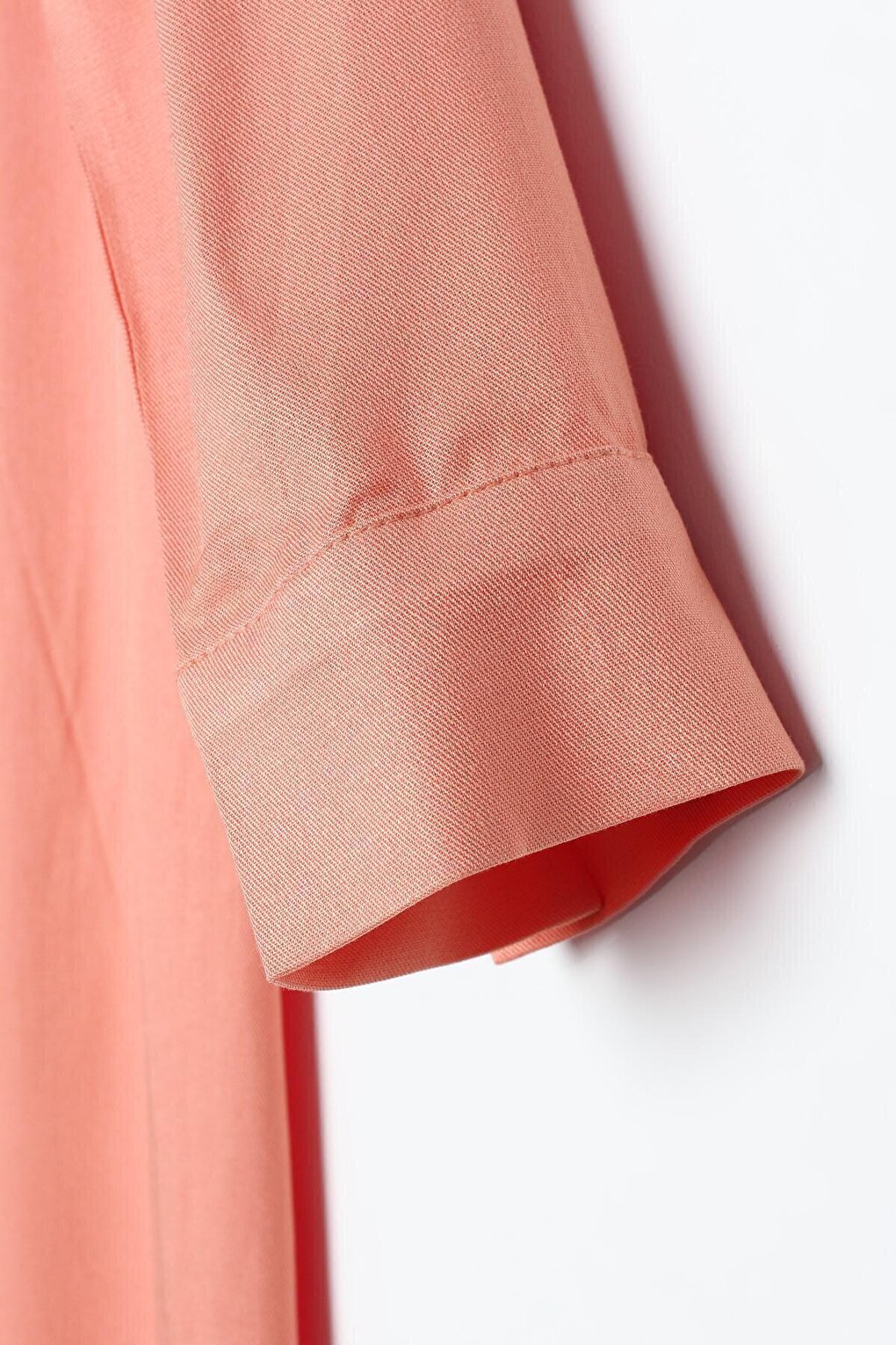 Salmon Hidden Placket Shirt Tunic