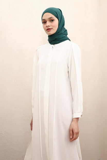 White Formal Collar Comfortable Long Shirt Tunic