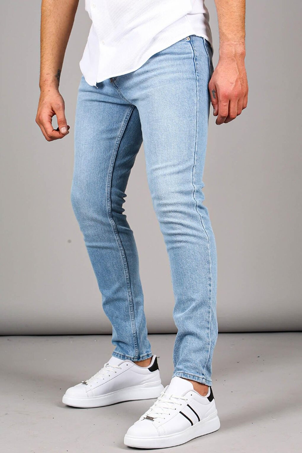 Blue Super Skinny Fit Men's Jean Trousers 6335