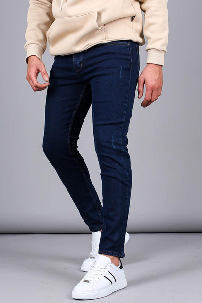 Blue Grinded Skinny Fit Men's Jean 6322