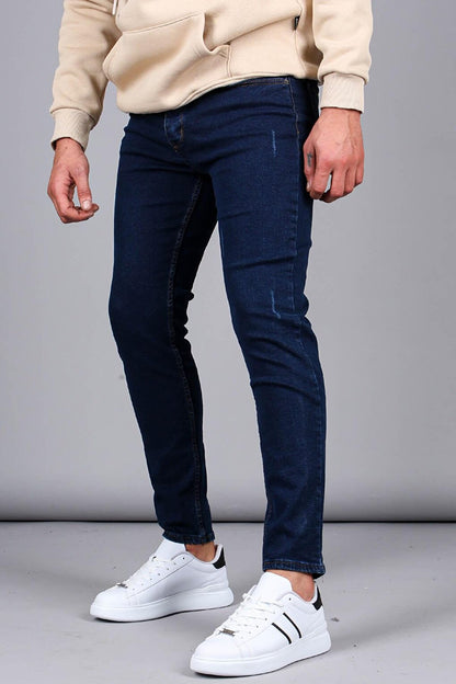 Blue Grinded Skinny Fit Men's Jean 6322