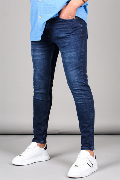 Blue Slim Fit Men's Jean Trousers 6339