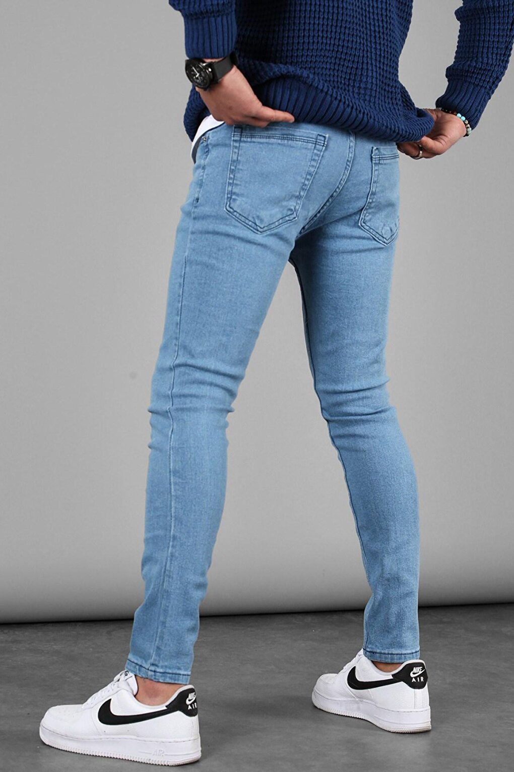 Blue Skinny Fit Men's Jean Trousers