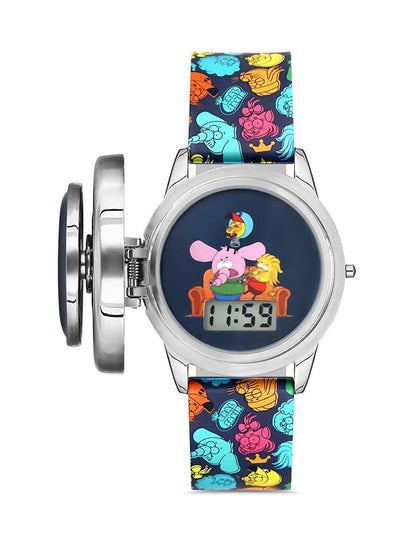 MiniFlak Licensed Kral Şakir KS5032-2 Digital Blue Boy's Wristwatch