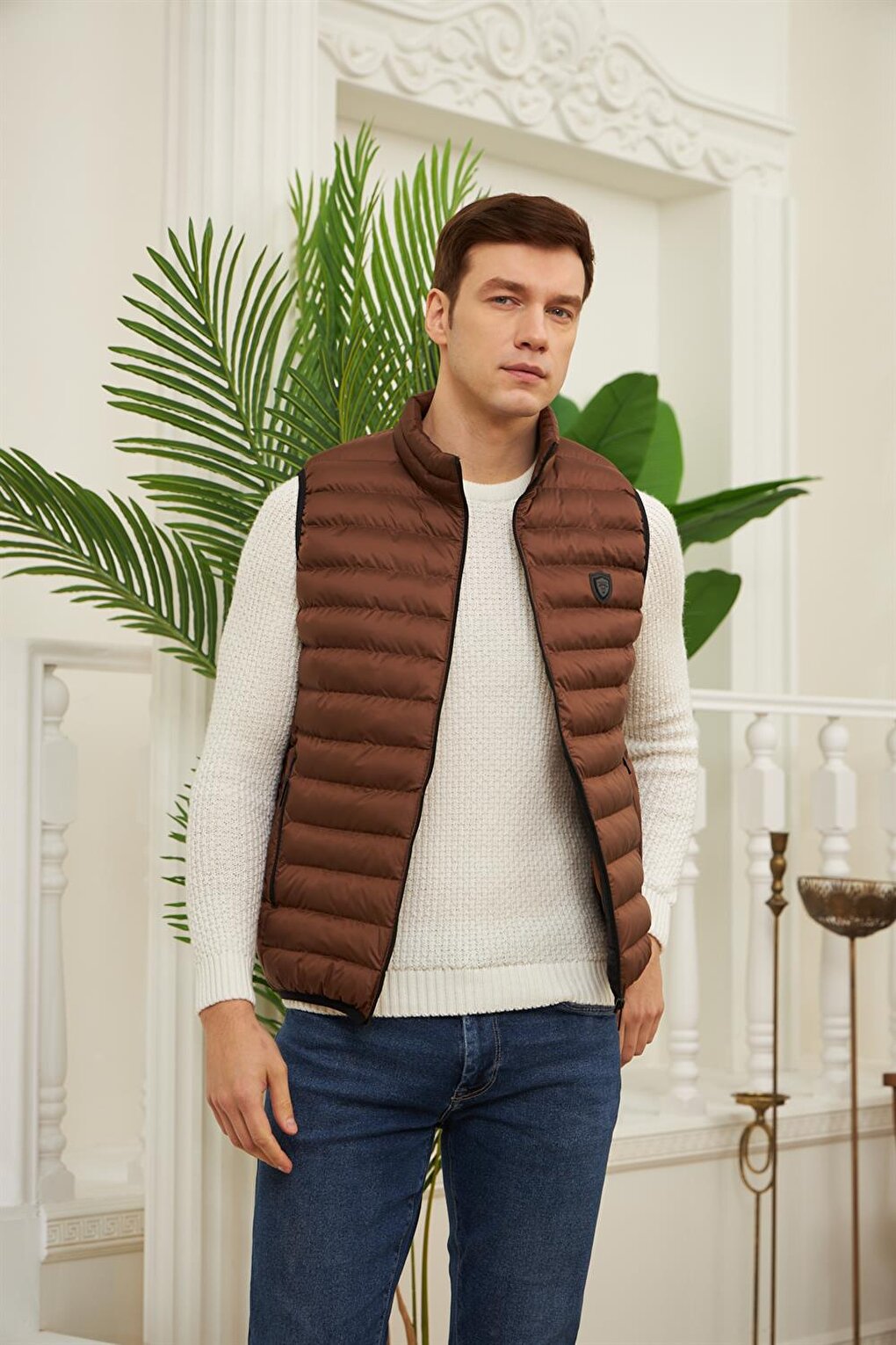 Seasonal Inflatable Vest Brown