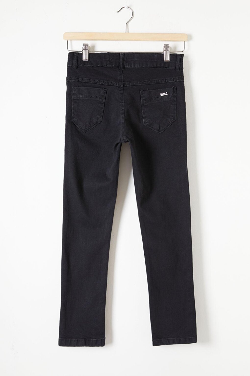 Black Patterned Boy Jean Trousers 16221