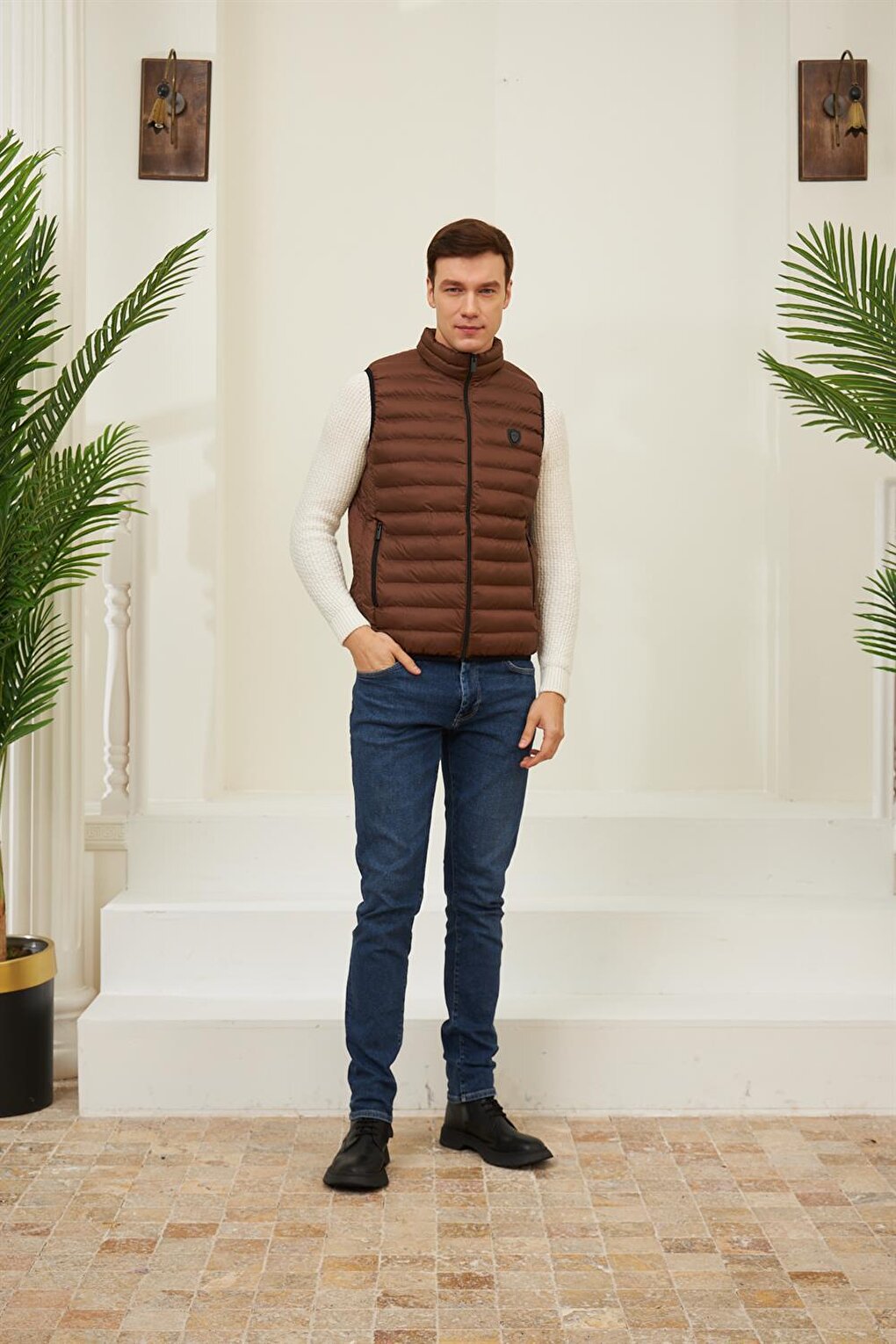 Seasonal Inflatable Vest Brown