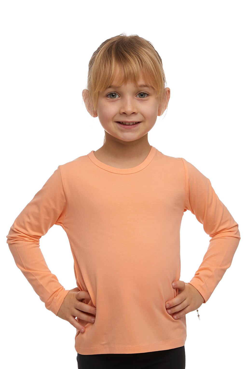 Apricot Girl Plain Basic Lycra Long Sleeve T-Shirt