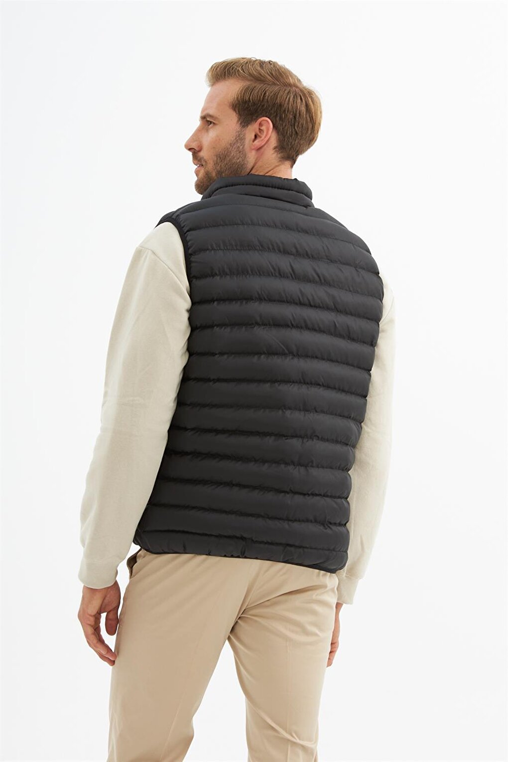 Men's Standard Mold Puffer Vest Black