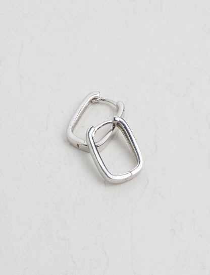 Silver Square Earring