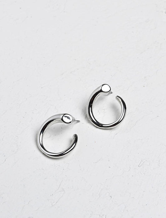 Silver Hoop Earring