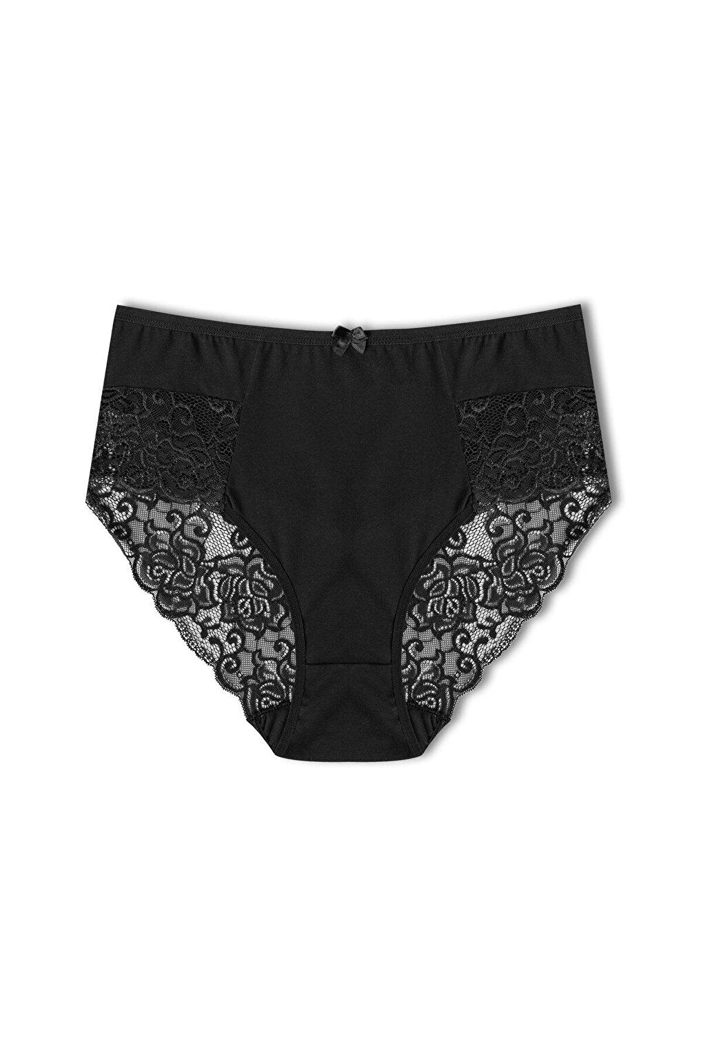 Cotton High Waist Plus Size Lace Women's Panties 5-pack