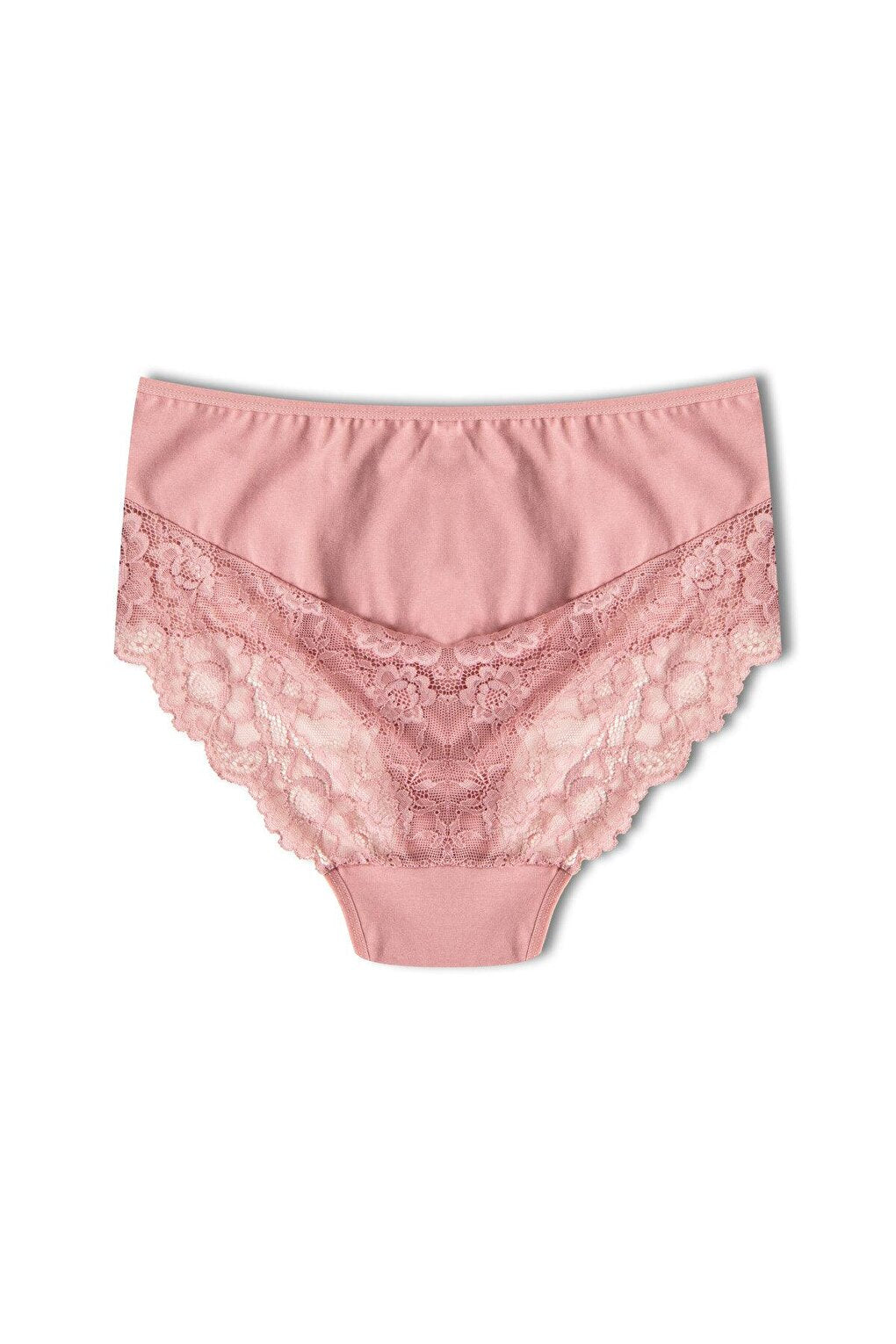 Cotton High Waist Plus Size Lace Women's Panties 3-Piece