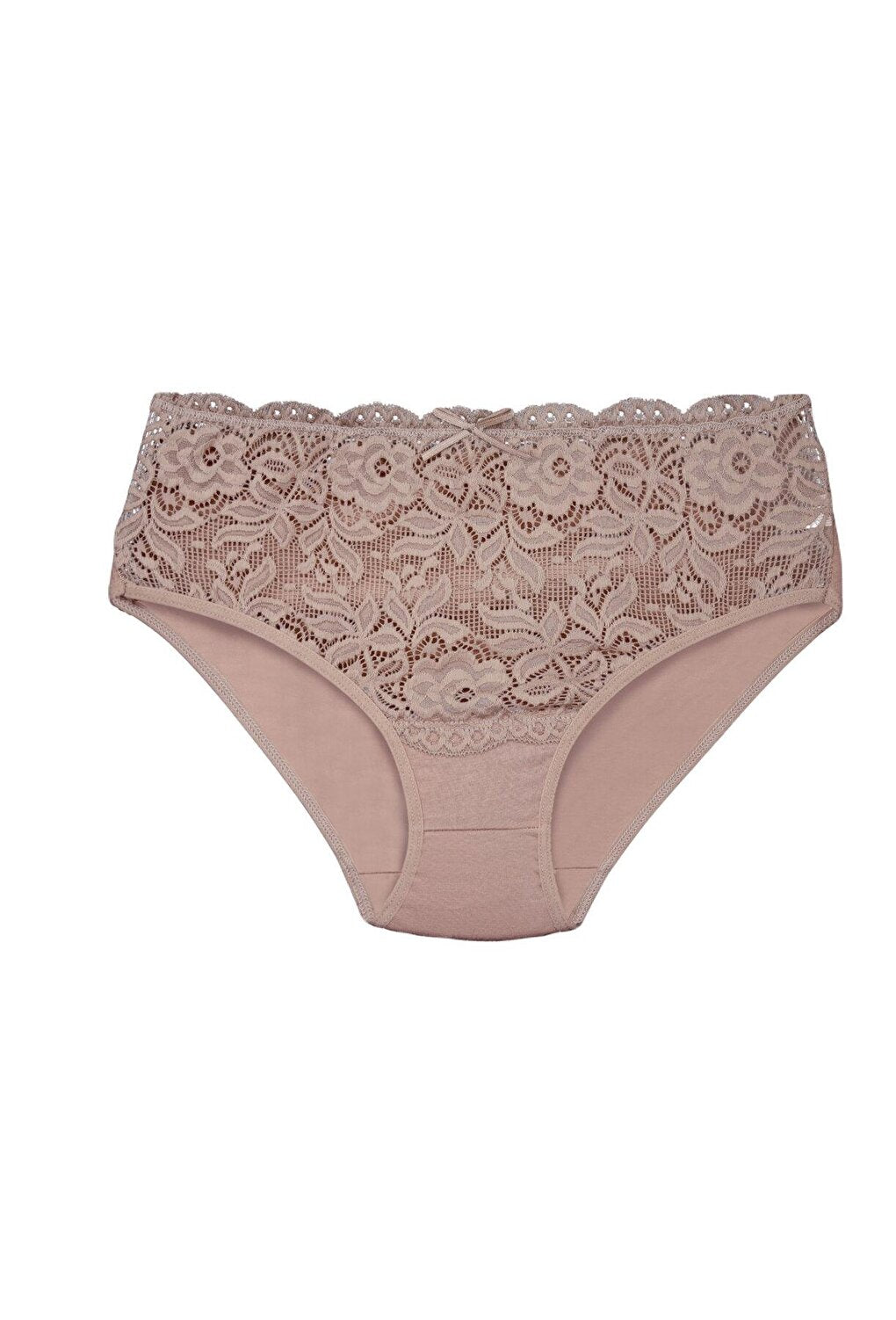 Cotton Front Waist Lace Detail Women's Panties 5-Piece