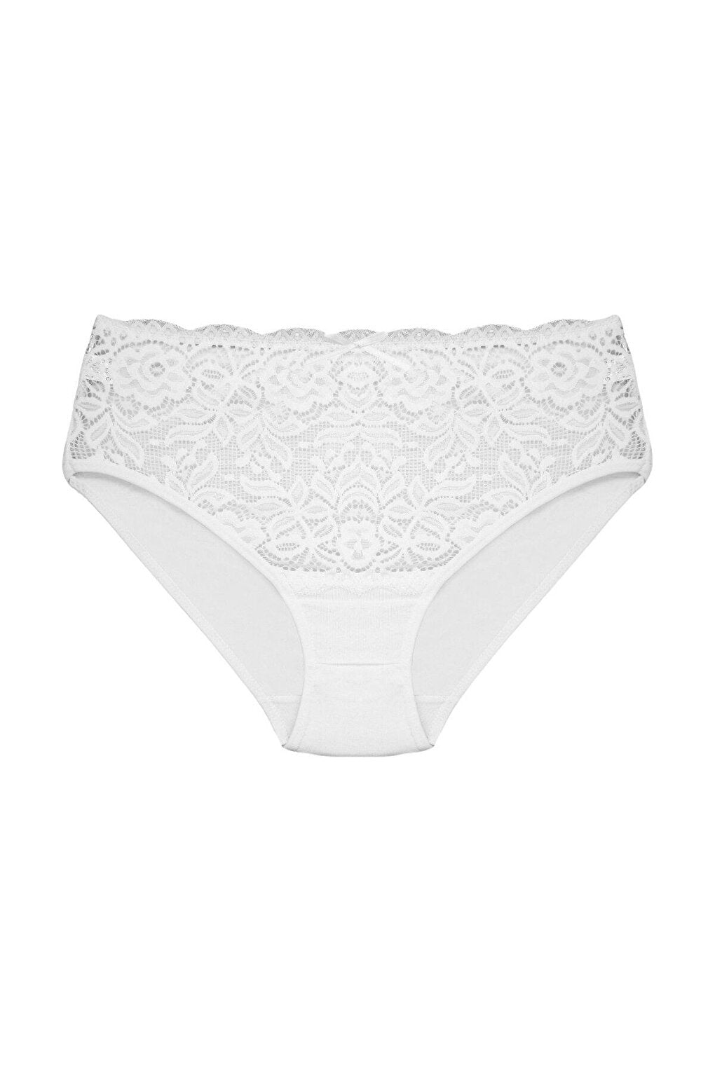 Cotton Front Waist Lace Detail Women's Panties 5-Piece