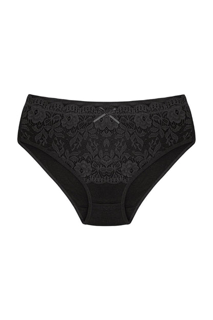 Cotton Front Waist Lace Detail Women's Panties 5-Piece