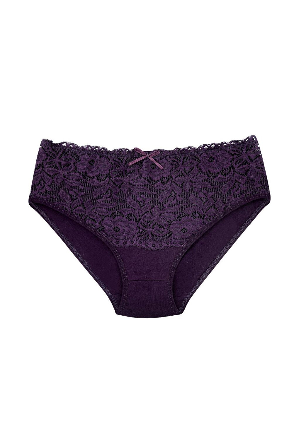 Cotton Front Waist Lace Detail Women's Panties 9-Piece