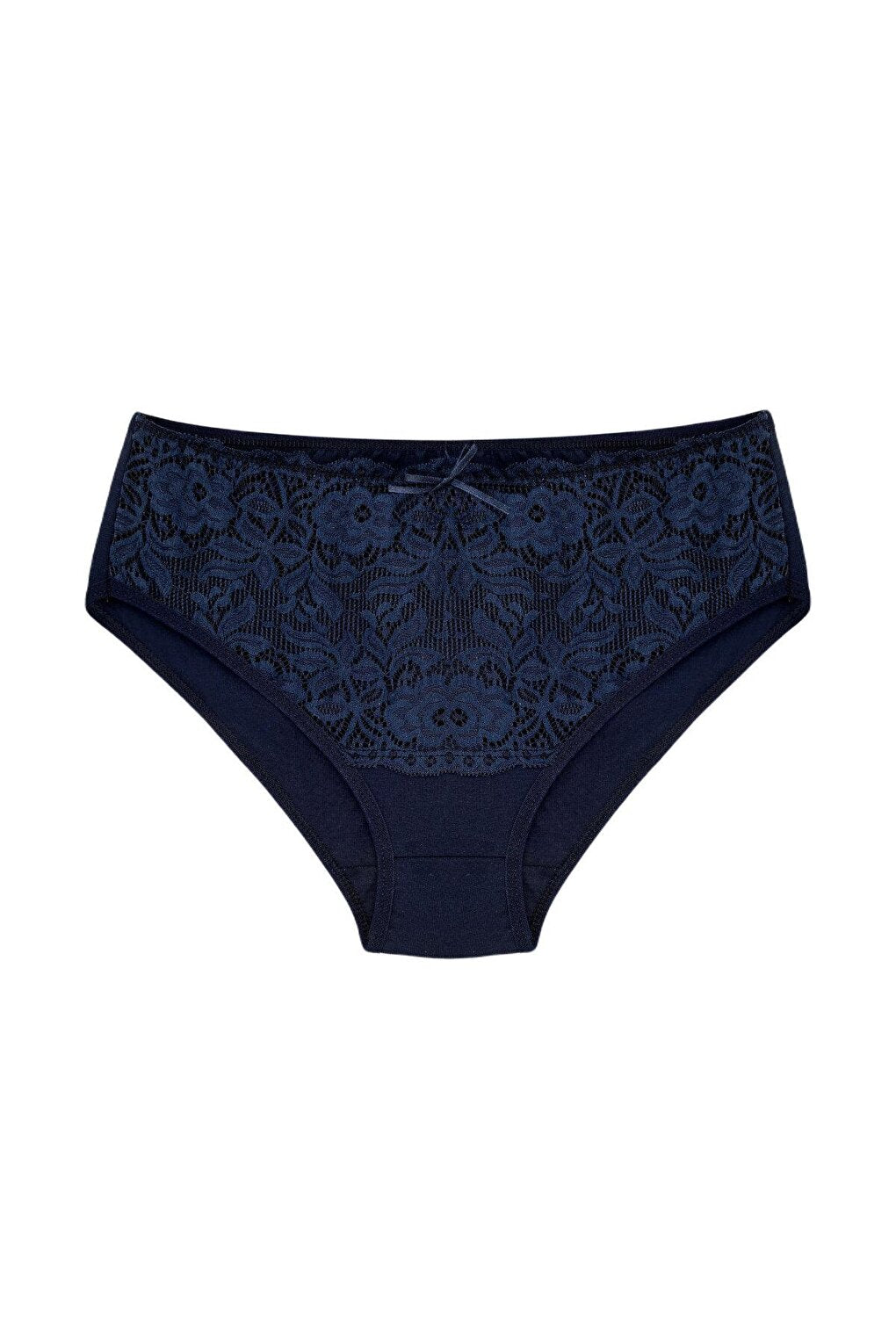 Cotton Front Waist Lace Detail Women's Panties 3-Piece