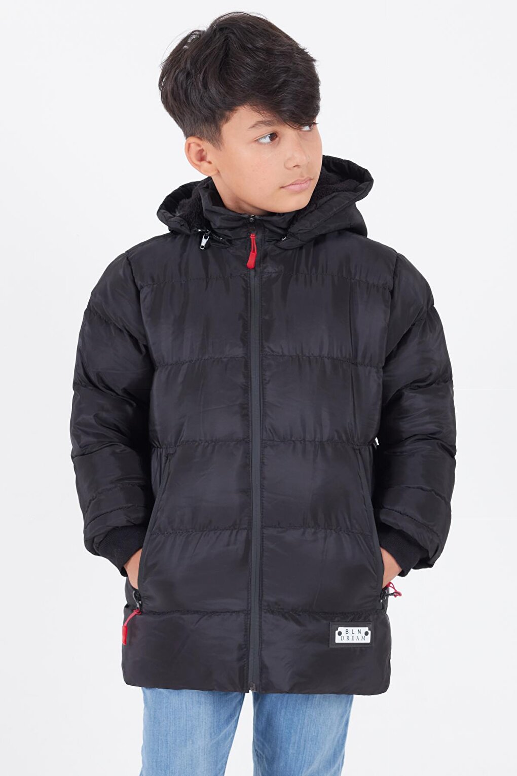 Boy's Coat BLN Dream Printed Hooded Puffer Coat 14541