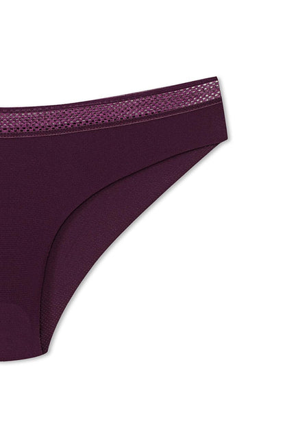 Interlock Laser Cut Honeycomb Rubber Slip Women's Panties