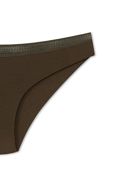 Interlock Laser Cut Honeycomb Rubber Slip Women's Panties