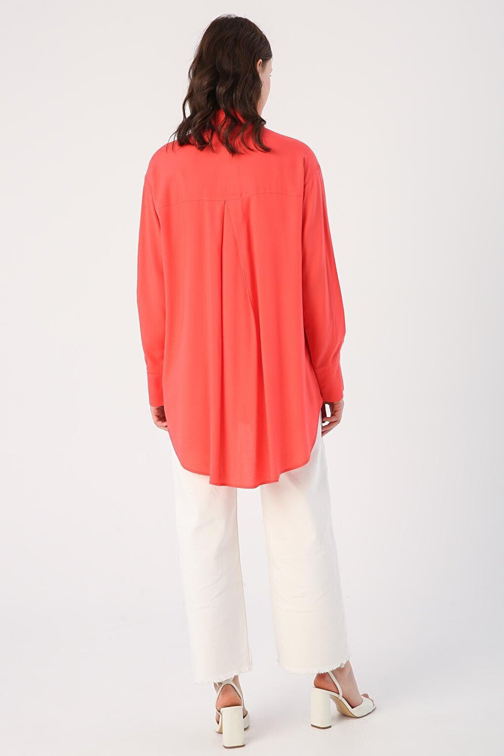 Pomegranate Blossom Chest Pocket Shirt Tunic