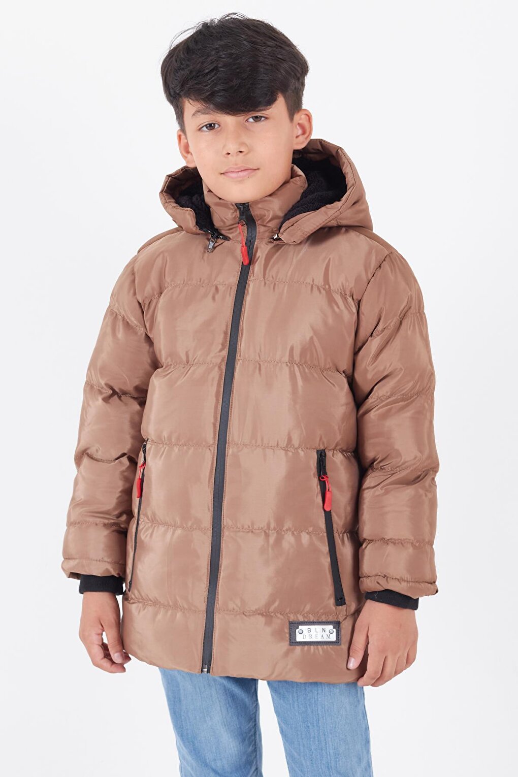 Boy's Coat BLN Dream Printed Hooded Puffer Coat 14541