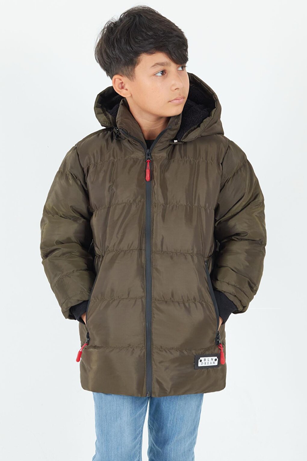 Boy's Coat BLN Dream Printed Hooded Puffer Coat 14541