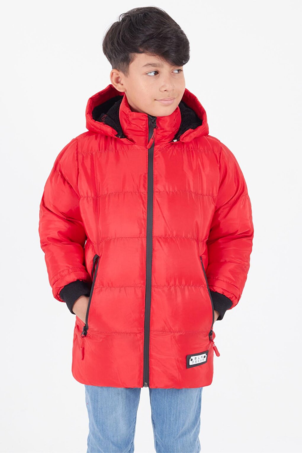 Boy's Coat BLN Dream Printed Hooded Puffer Coat 14541