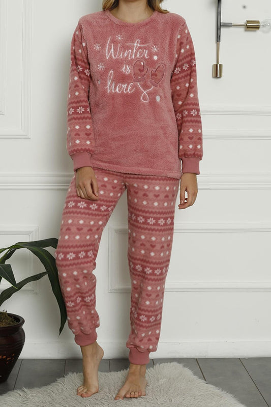 Women's Plush Pajama Set Welsoft