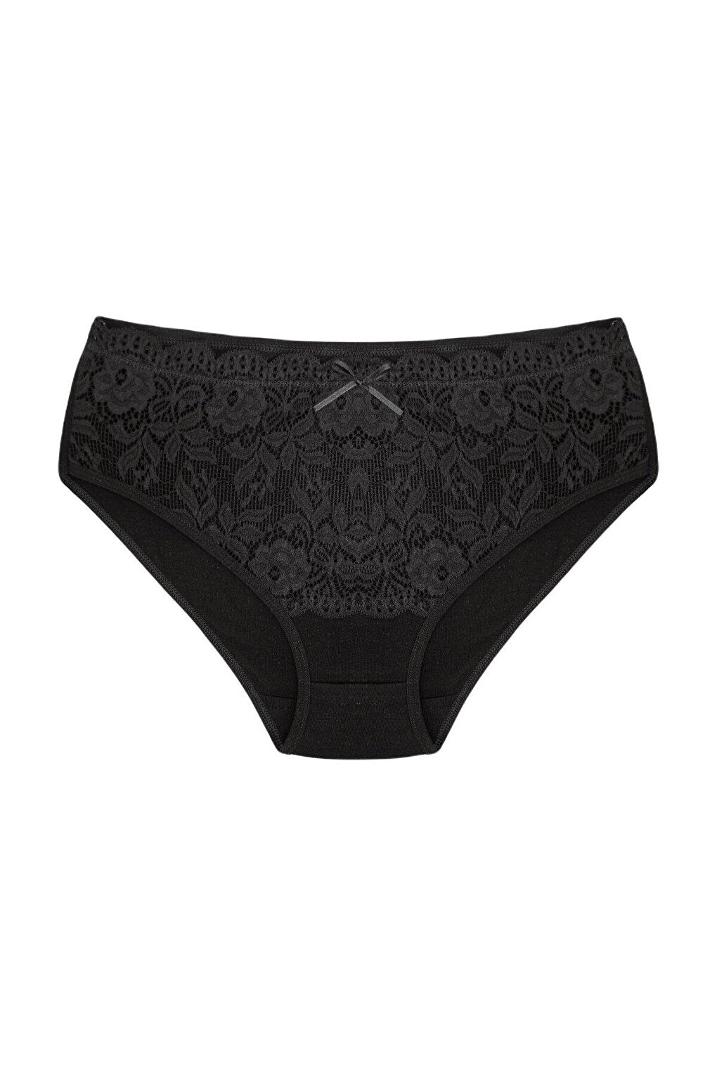 Cotton Front Waist Lace Detail Women's Panties