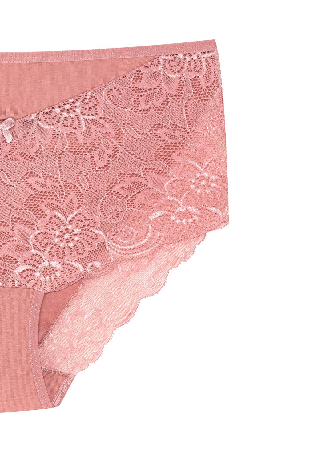 Plus Size Women's Panties with Lace Detail on Front and Leg 3-Piece