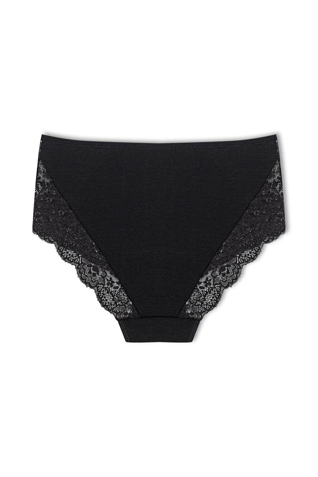 Plus Size Women's Panties with Lace Detail on Front and Leg, 2-pack