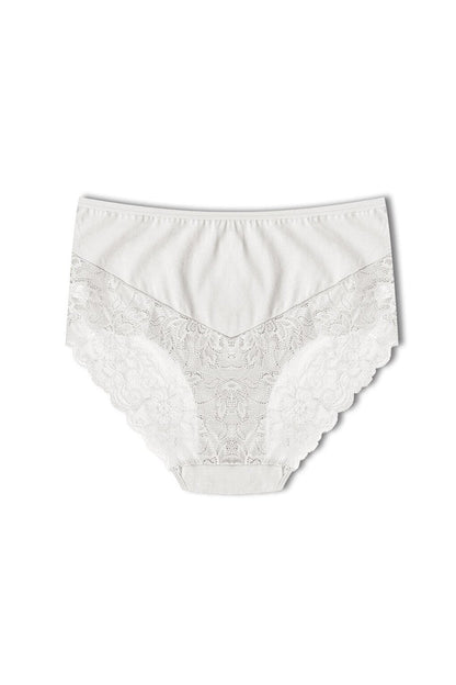 Cotton High Waist Plus Size Lace Women's Panties