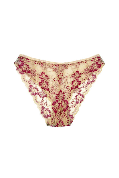 Double Color Lace High Waist Women's Panties 10 Pcs